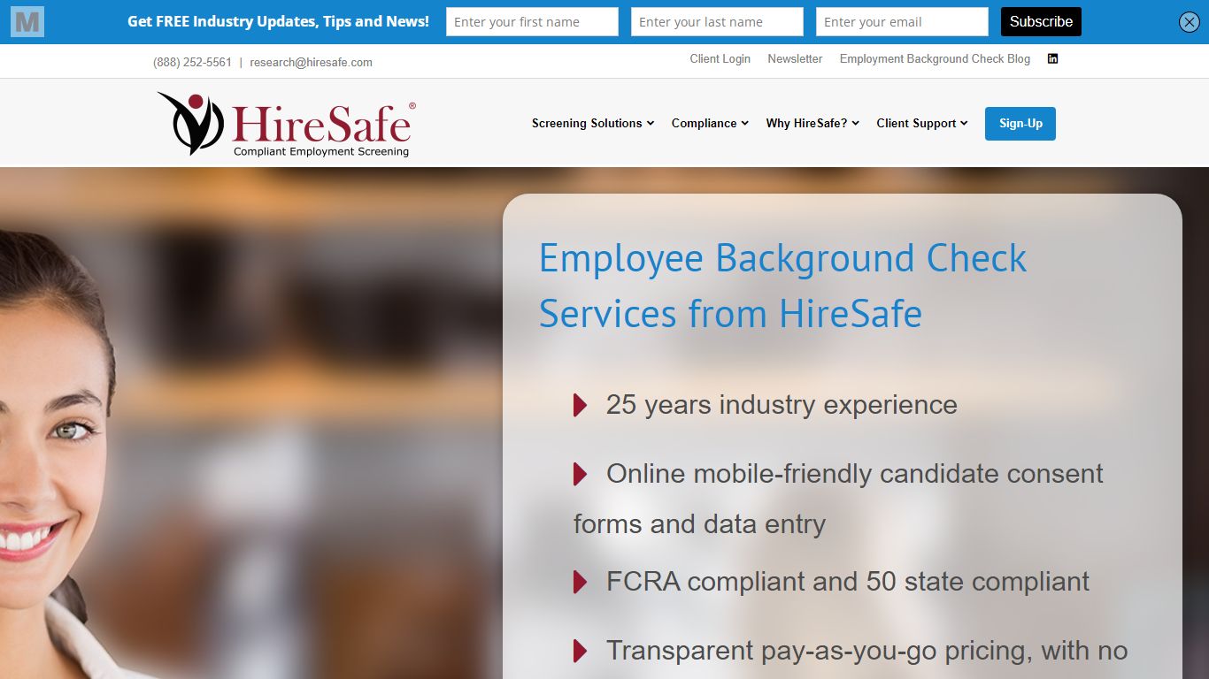 Pre-Employment Background Check Screening from HireSafe